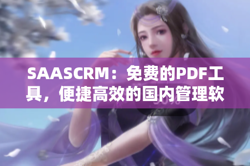 SAASCRM：免费的PDF工具，便捷高效的国内管理软件