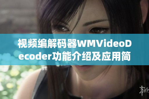 视频编解码器WMVideoDecoder功能介绍及应用简析(1)