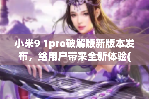 小米9 1pro破解版新版本发布，给用户带来全新体验(1)