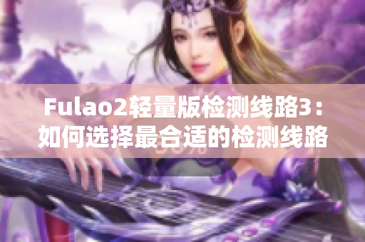 Fulao2轻量版检测线路3：如何选择最合适的检测线路？