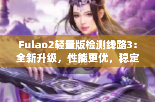 Fulao2轻量版检测线路3：全新升级，性能更优，稳定可靠。(1)