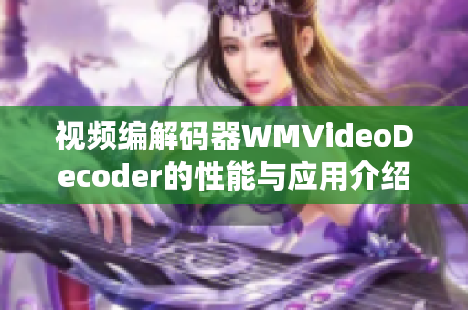 视频编解码器WMVideoDecoder的性能与应用介绍(1)