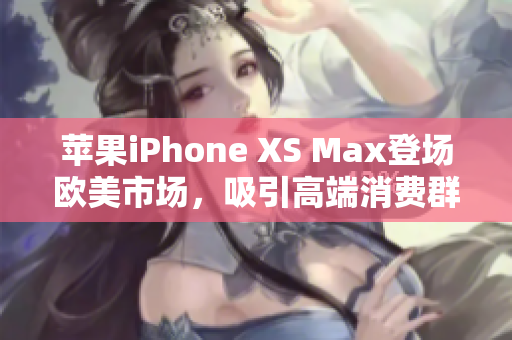 苹果iPhone XS Max登场欧美市场，吸引高端消费群体