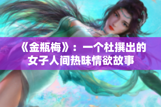 《金瓶梅》：一个杜撰出的女子人间热昧情欲故事