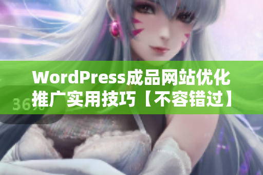 WordPress成品网站优化推广实用技巧【不容错过】