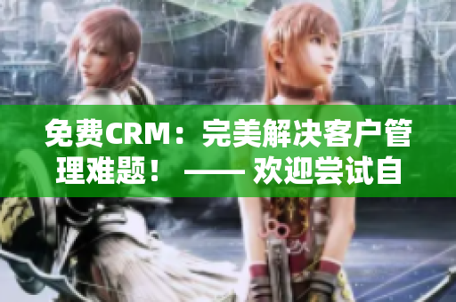 免费CRM：完美解决客户管理难题！ —— 欢迎尝试自由播放模式