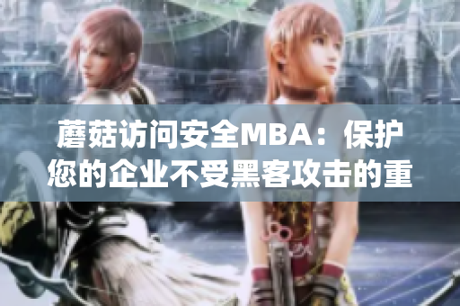 蘑菇访问安全MBA：保护您的企业不受黑客攻击的重要策略(1)