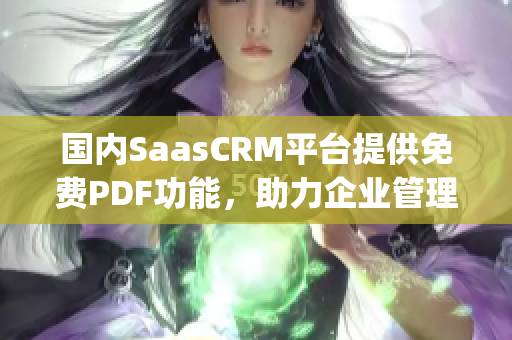 国内SaasCRM平台提供免费PDF功能，助力企业管理优化(1)