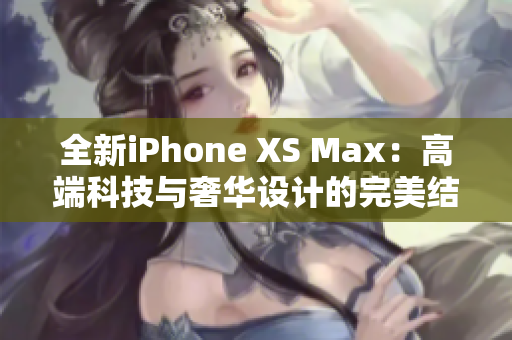 全新iPhone XS Max：高端科技与奢华设计的完美结合