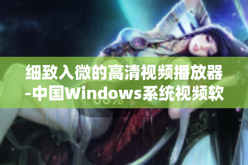 细致入微的高清视频播放器-中国Windows系统视频软件推荐