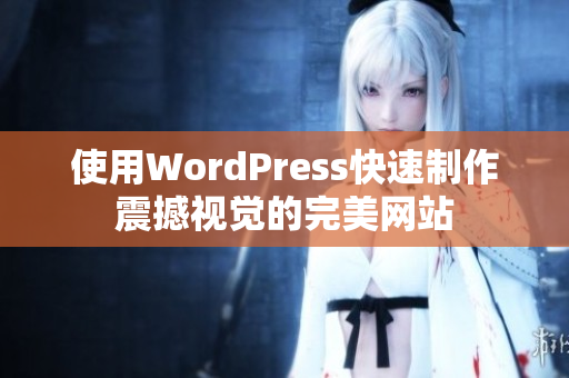 使用WordPress快速制作震撼视觉的完美网站