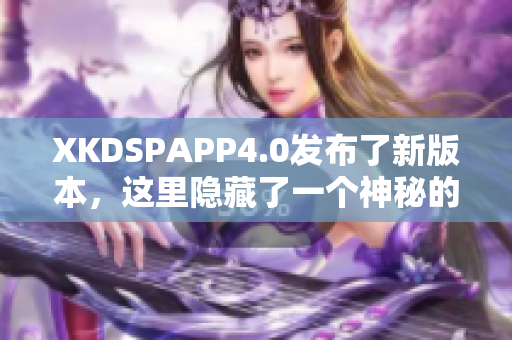 XKDSPAPP4.0发布了新版本，这里隐藏了一个神秘的入口