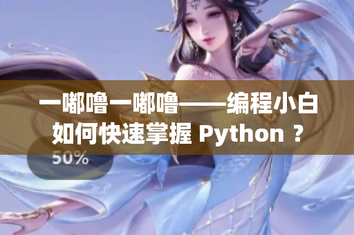 一嘟噜一嘟噜——编程小白如何快速掌握 Python ？