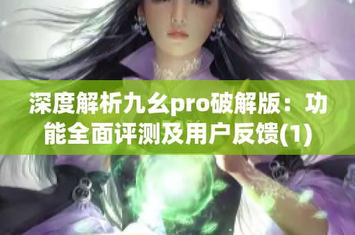 深度解析九幺pro破解版：功能全面评测及用户反馈(1)