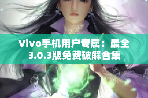 Vivo手机用户专属：最全3.0.3版免费破解合集