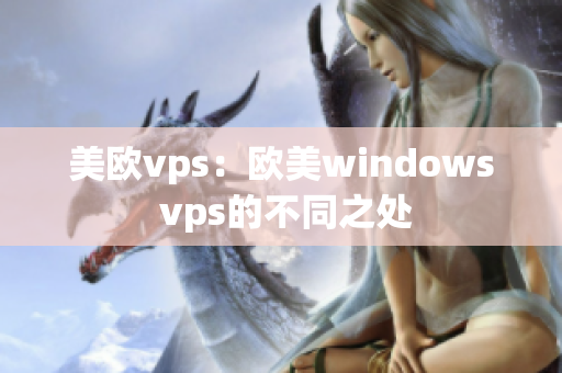 美欧vps：欧美windows vps的不同之处