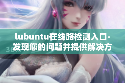 lubuntu在线路检测入口-发现您的问题并提供解决方案