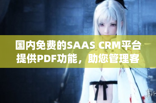 国内免费的SAAS CRM平台提供PDF功能，助您管理客户 (1)