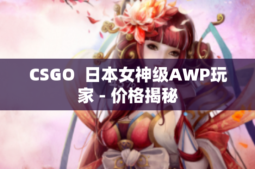 CSGO  日本女神级AWP玩家 - 价格揭秘