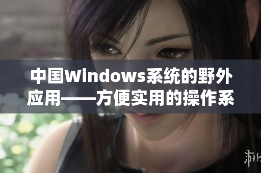 中国Windows系统的野外应用——方便实用的操作系统