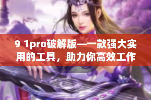 9 1pro破解版—一款强大实用的工具，助力你高效工作