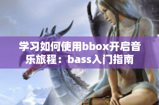 学习如何使用bbox开启音乐旅程：bass入门指南